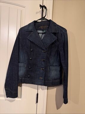 Ralph Lauren Dark Indigo Double-Breasted Denim Jacket